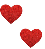 Neva Nude Pasty Hearts Glitter Red - happyshop365247