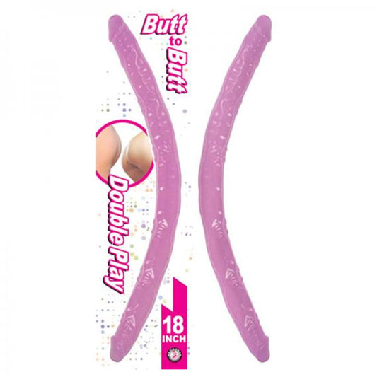 Butt To Butt Double Play Dong 18in Pink - happyshop365247