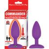 Commander Beginner Vibrating Hot Plug Heating Magnetic Charging 3 Function Waterproof Purple - happyshop365247