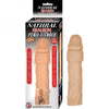 Natural Realskin Penis Xtender With Removable Bullet Waterproof Flesh - happyshop365247