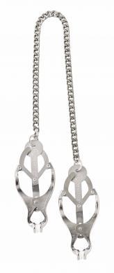 Endurance Butterfly Nipple Clamps with Jewel Chain - happyshop365247