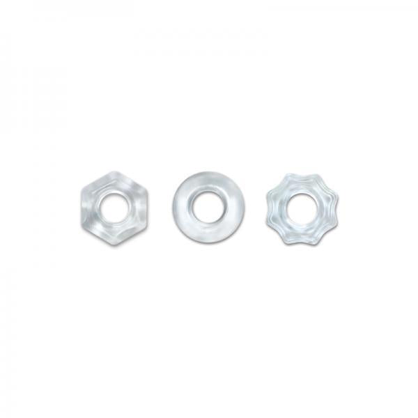 Renegade Chubbies 3 Pack Cock Rings Clear - happyshop365247