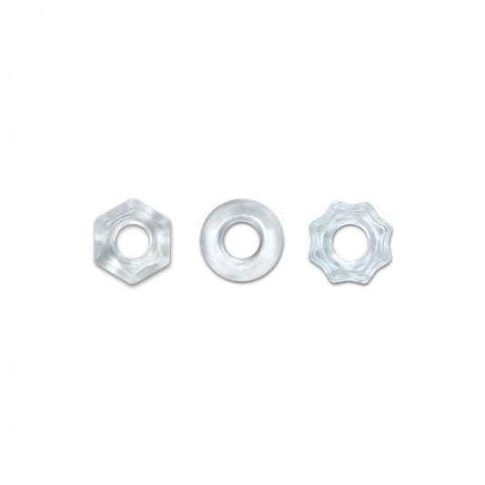 Renegade Chubbies 3 Pack Cock Rings Clear - happyshop365247