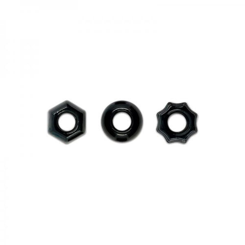 Renegade Chubbies 3 Pack Cock Rings Black - happyshop365247