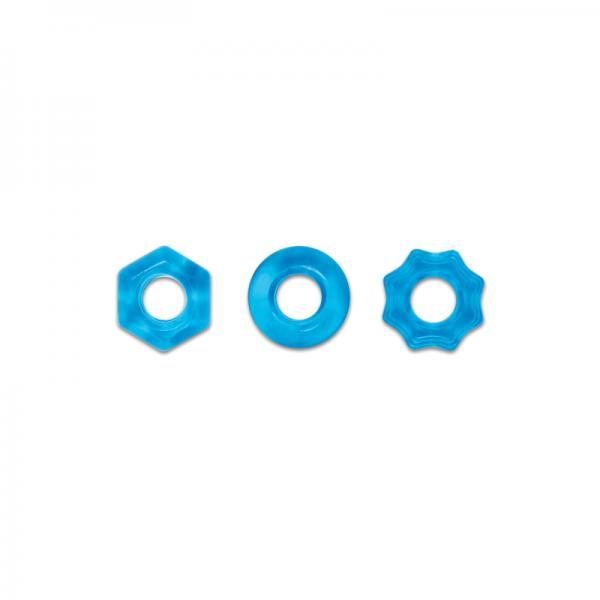 Renegade Chubbies 3 Pack Cock Rings Blue - happyshop365247