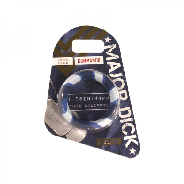 Major Dick Commando Cock Ring Blue Camo 1.75 inches - happyshop365247