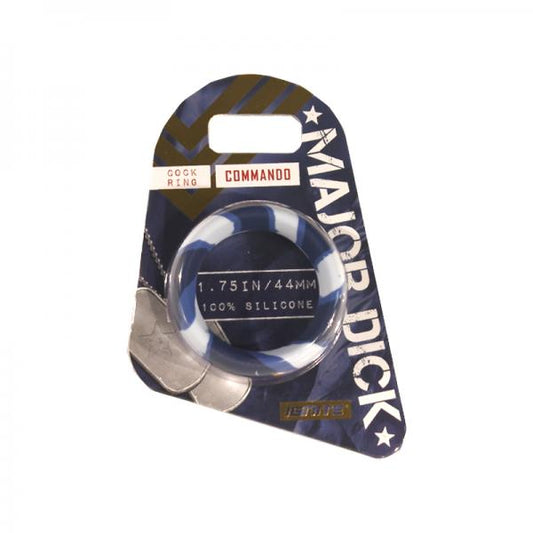 Major Dick Commando Cock Ring Blue Camo 1.75 inches - happyshop365247
