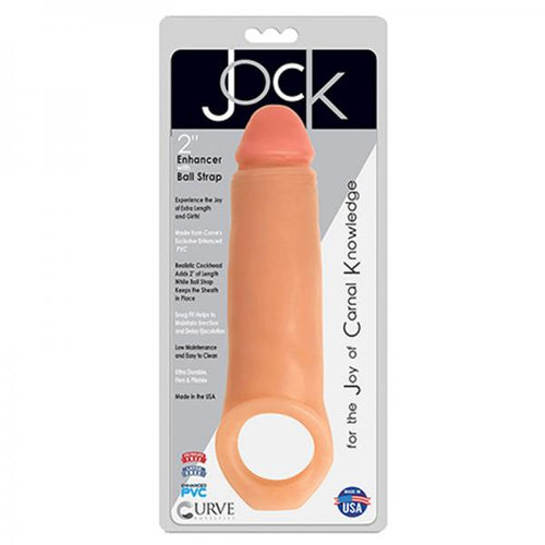 Jock Enhancer 2 inches Extender With Ball Strap Beige - happyshop365247