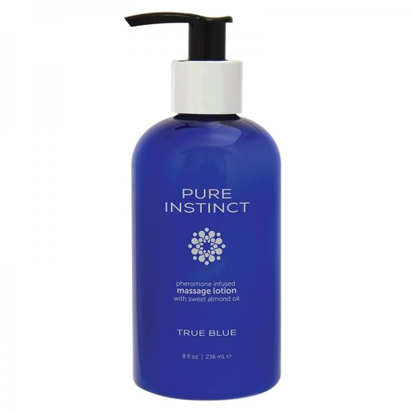 Pure Instinct Pheromone Massage Lotion True Blue 8oz - happyshop365247