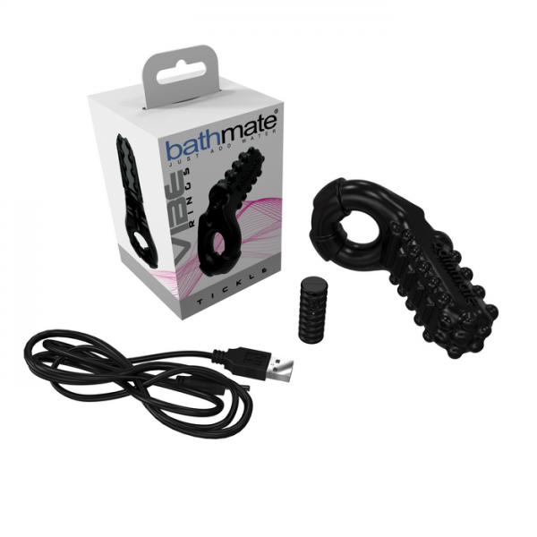 Bathmate Vibe Ring Tickle Black - happyshop365247