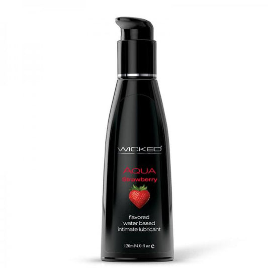Wicked Aqua Lubricant Strawberry 4 fluid ounces - happyshop365247