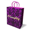 #Naughty Gift Bag Purple 10 inches