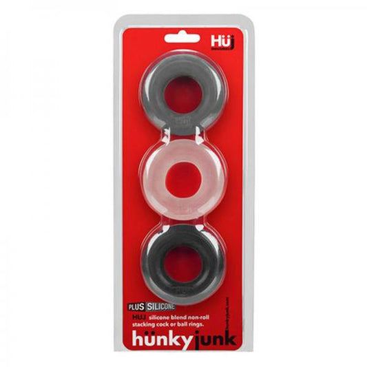 Hunkyjunk Huj3 3-pack C-ring, Tar Multi - happyshop365247