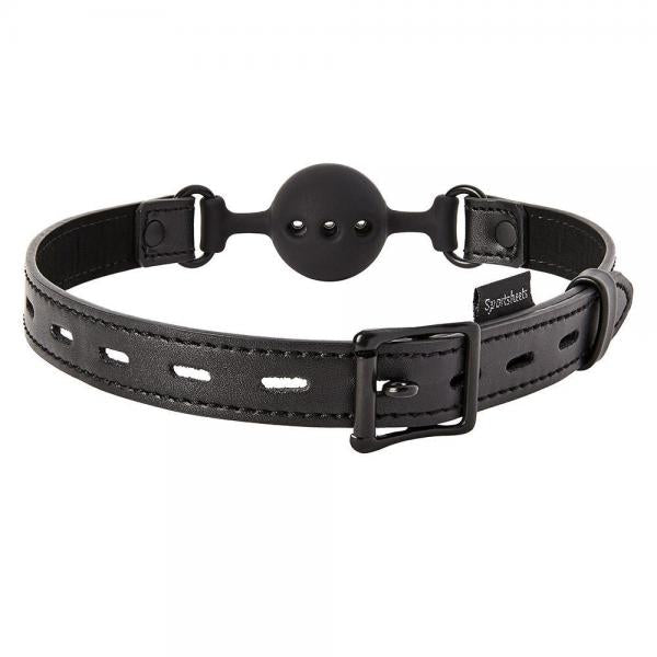 Sportsheets Saffron Breathable Ball Gag Black O/S - happyshop365247