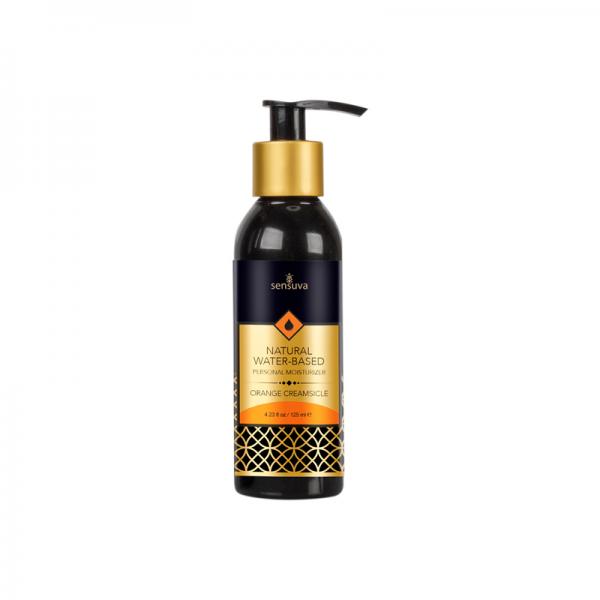 Sensuva Natural Water-based Personal Moisturizer - Orange Creamsicle 4 Fl. Oz. Bottle - happyshop365247