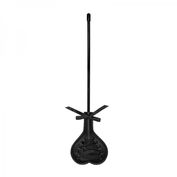 Ouch! Crop Heart Black With Black Lace - Small - happyshop365247