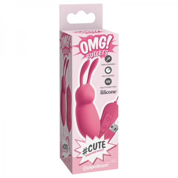 Omg! Bullets Cute Vibrating Bullet, Pink - happyshop365247