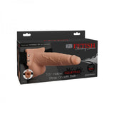 Fetish Fantasy 7.5in Hollow Squirting Strap-on With Balls, Flesh - happyshop365247