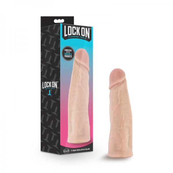 Lock On - 7 Inch Realistic Lock On Dildo - Vanilla - happyshop365247