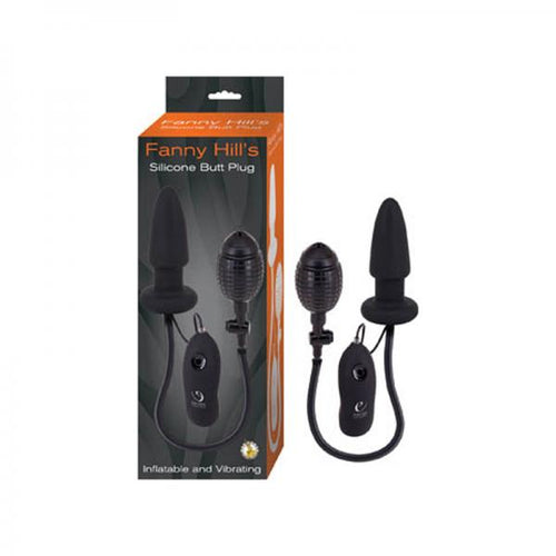 Fanny Hills Silicone Butt Plug-black - happyshop365247