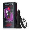 Forto Vibe Ribbed Plug W/remote Sm Blk - happyshop365247