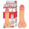Realcocks Self Lubricating 7in 3-in-1 Masturbator - White - happyshop365247