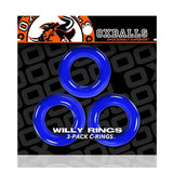 Oxballs Willy Rings 3-pack Cockrings O/s Police Blue - happyshop365247