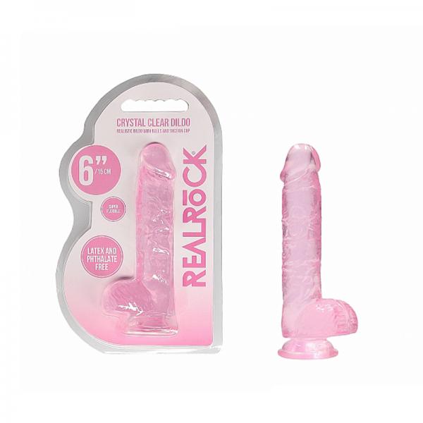 Realrock Realistic Dildo 6in Pink - happyshop365247