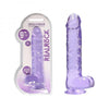 Realrock Realistic Dildo With Balls 9in Purple