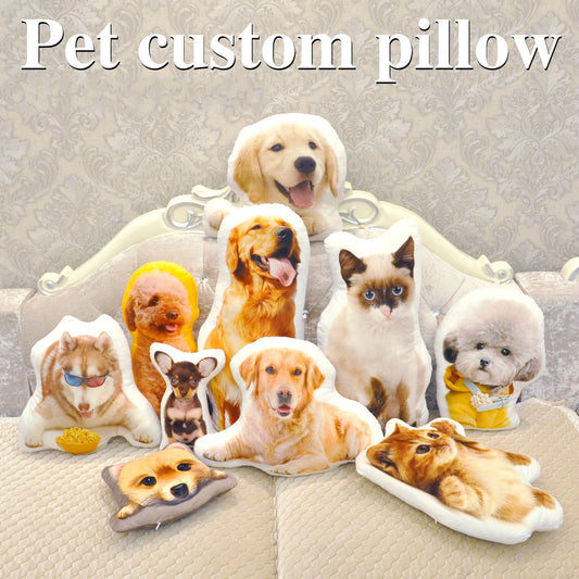 Photo customization pillow creative pet travel pillow photo almofada oreiller hold pillow shaped wedding decoration animal dog - happyshop365247