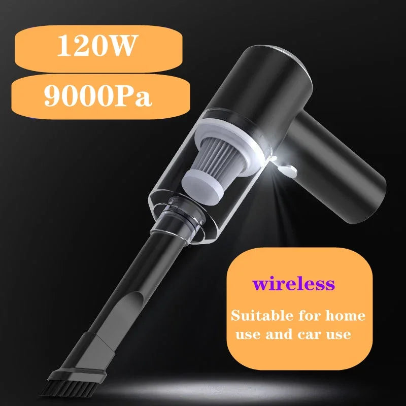 Portable Wet and Dry Car Vacuum Cleaner for Home Appliance 120W Power - happyshop365247