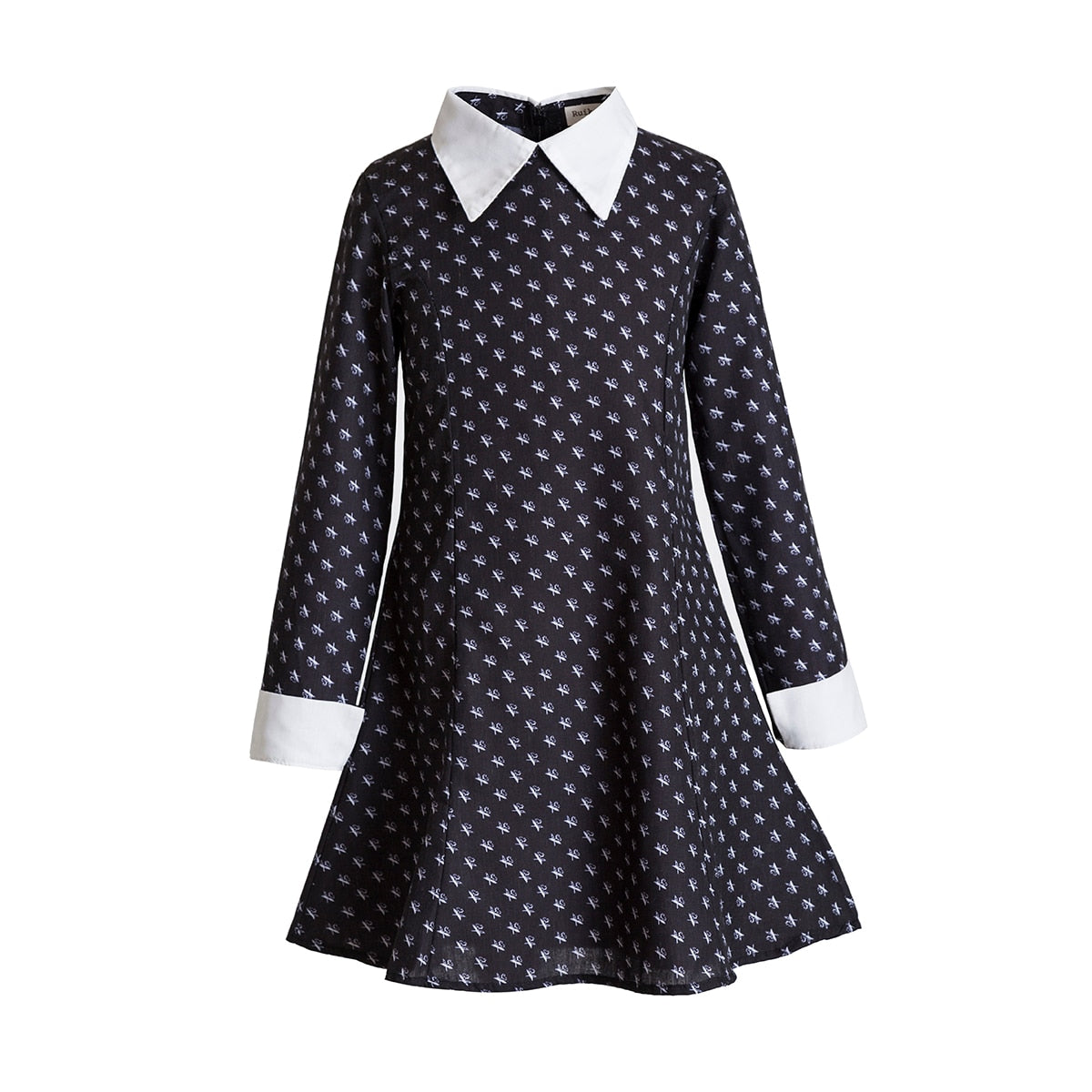 Wednesday Addams Girls Black tulle dress, cosplay trendy - happyshop365247