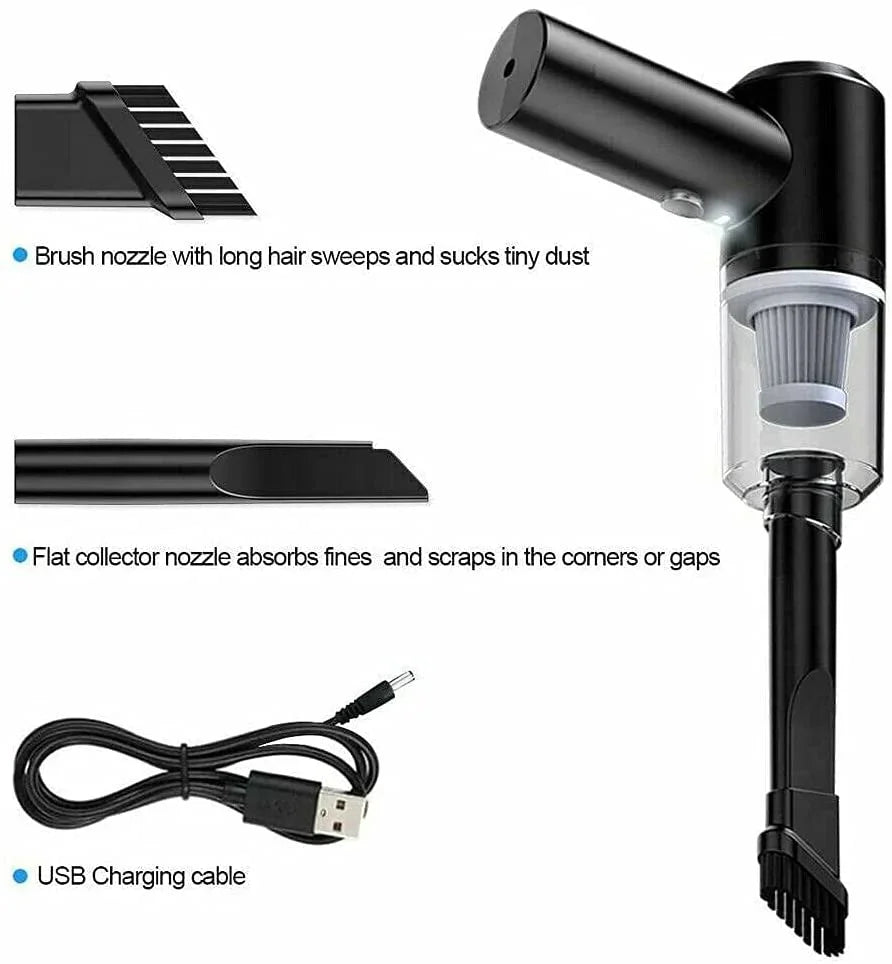 Portable Wet and Dry Car Vacuum Cleaner for Home Appliance 120W Power - happyshop365247